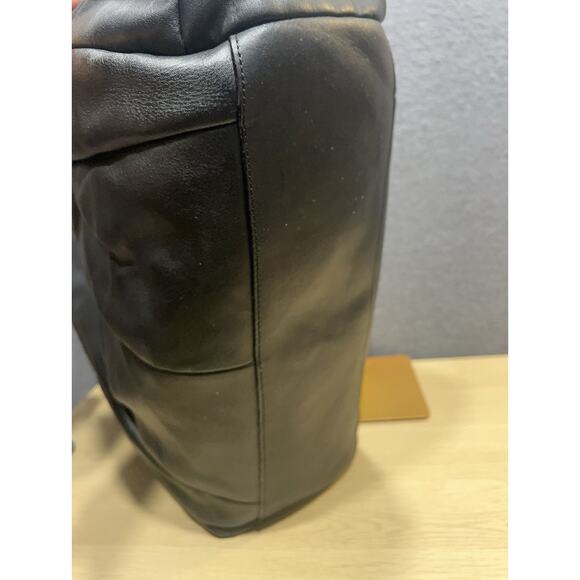Ann Taylor Bag Black Buttery Leather Tote Size XL Great Quality - Picture 7 of 13